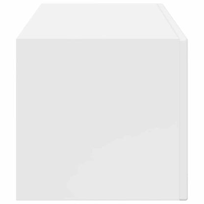 vidaXL TV-Wandschrank Glänzend Weiß 98 x 31 x 29,5 cm Holzwerkstoff