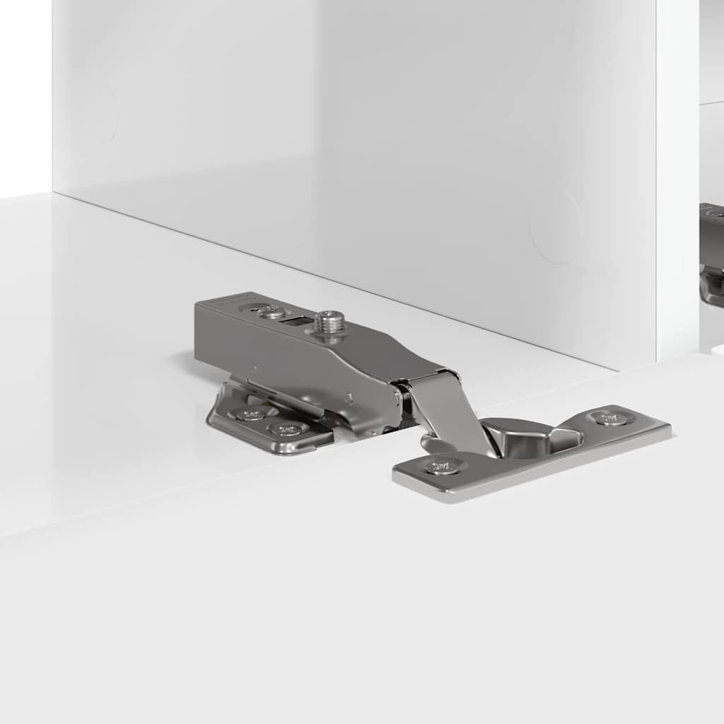 vidaXL TV-Wandschrank 2 pcs Glänzend Weiß 98 x 31 x 29,5 cm