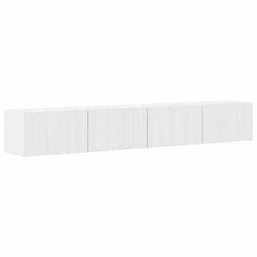 vidaXL TV-Wandschrank 2 pcs Glänzend Weiß 98 x 31 x 29,5 cm