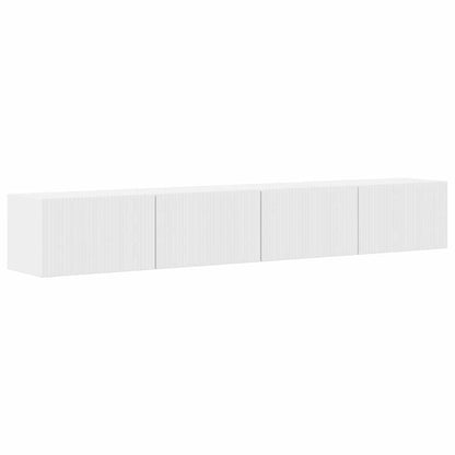 vidaXL TV-Wandschrank 2 pcs Glänzend Weiß 98 x 31 x 29,5 cm