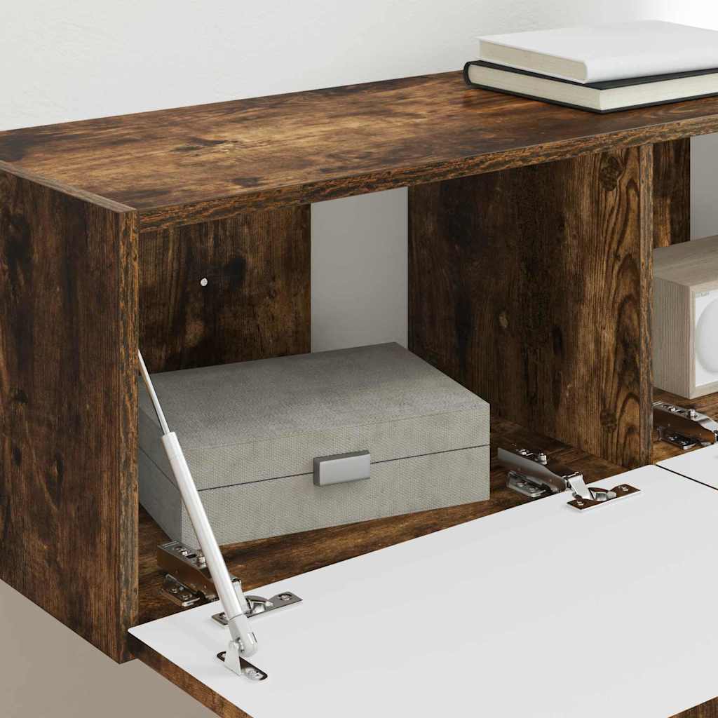 TV-Wandschrank Wandmontiert Geräucherte Eiche 98 x 31 x 29,5 cm