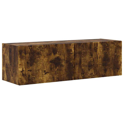 TV-Wandschrank Wandmontiert Geräucherte Eiche 98 x 31 x 29,5 cm
