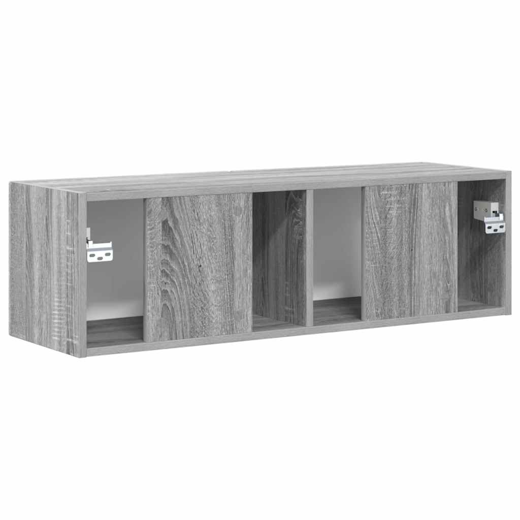 vidaXL TV-Wandschrank Graues Sonoma 98 x 31 x 29,5 cm Holzwerkstoff