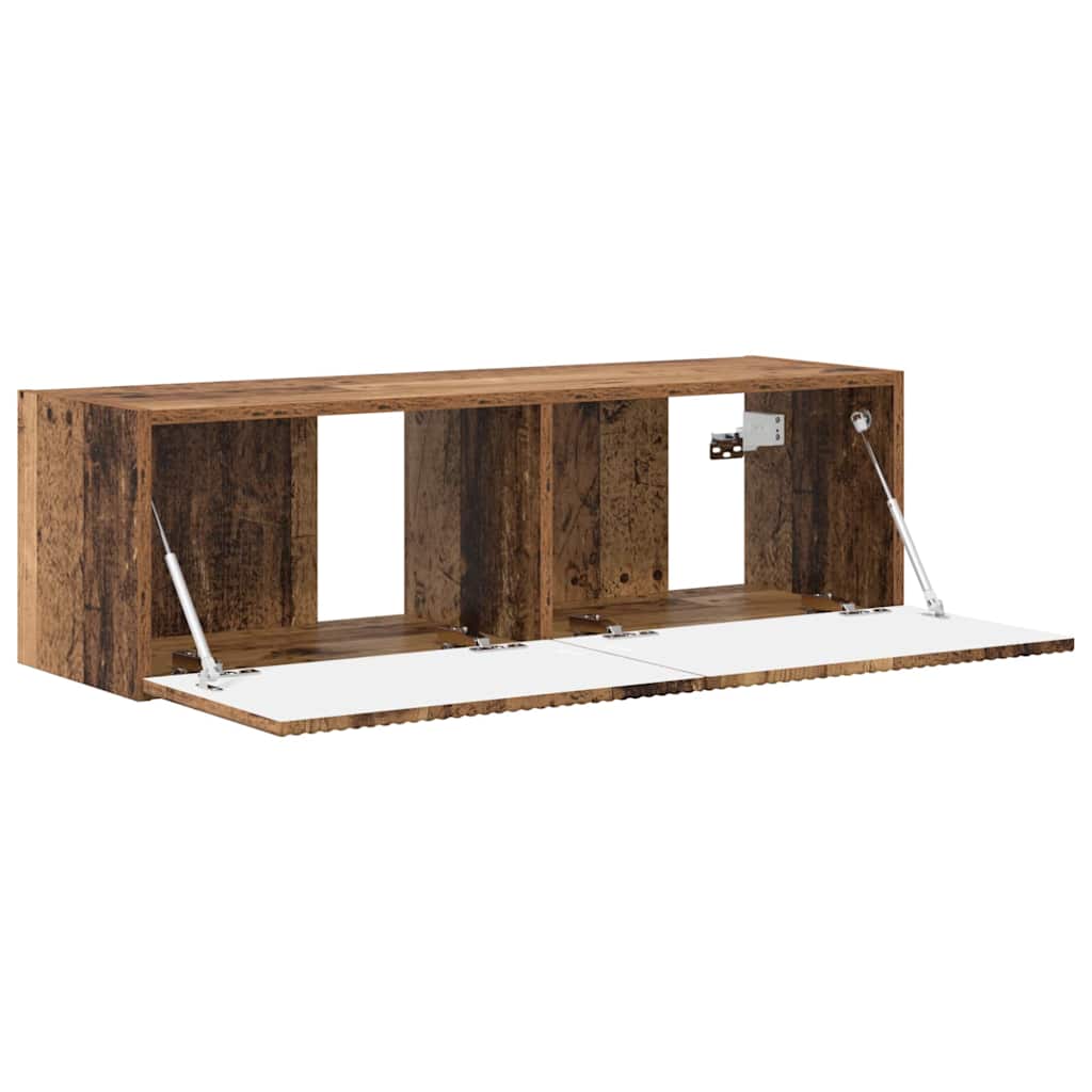 vidaXL TV-Wandschrank Altholz 98 x 31 x 29,5 cm Holzwerkstoff