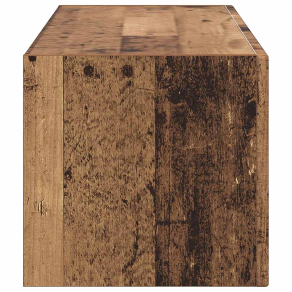 vidaXL TV-Wandschrank Altholz 98 x 31 x 29,5 cm Holzwerkstoff