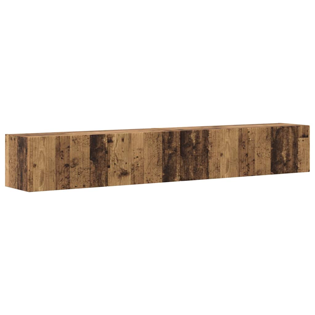 vidaXL TV-Wandschrank 2 pcs Altholz 98 x 31 x 29,5 cm Holzwerkstoff