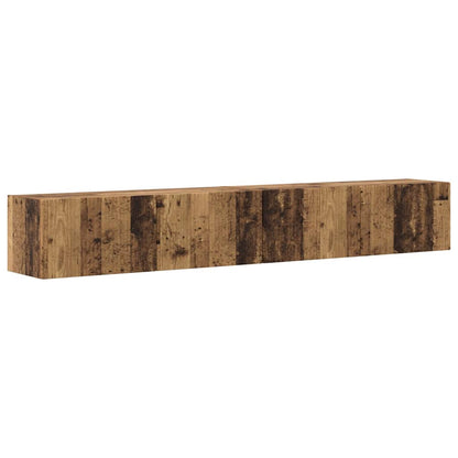 vidaXL TV-Wandschrank 2 pcs Altholz 98 x 31 x 29,5 cm Holzwerkstoff