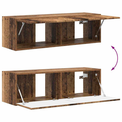 vidaXL TV-Wandschrank 2 pcs Altholz 98 x 31 x 29,5 cm Holzwerkstoff