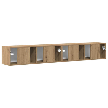 vidaXL TV-Wandschrank 2 pcs Kunsthandwerk Eiche 98 x 31 x 29,5 cm