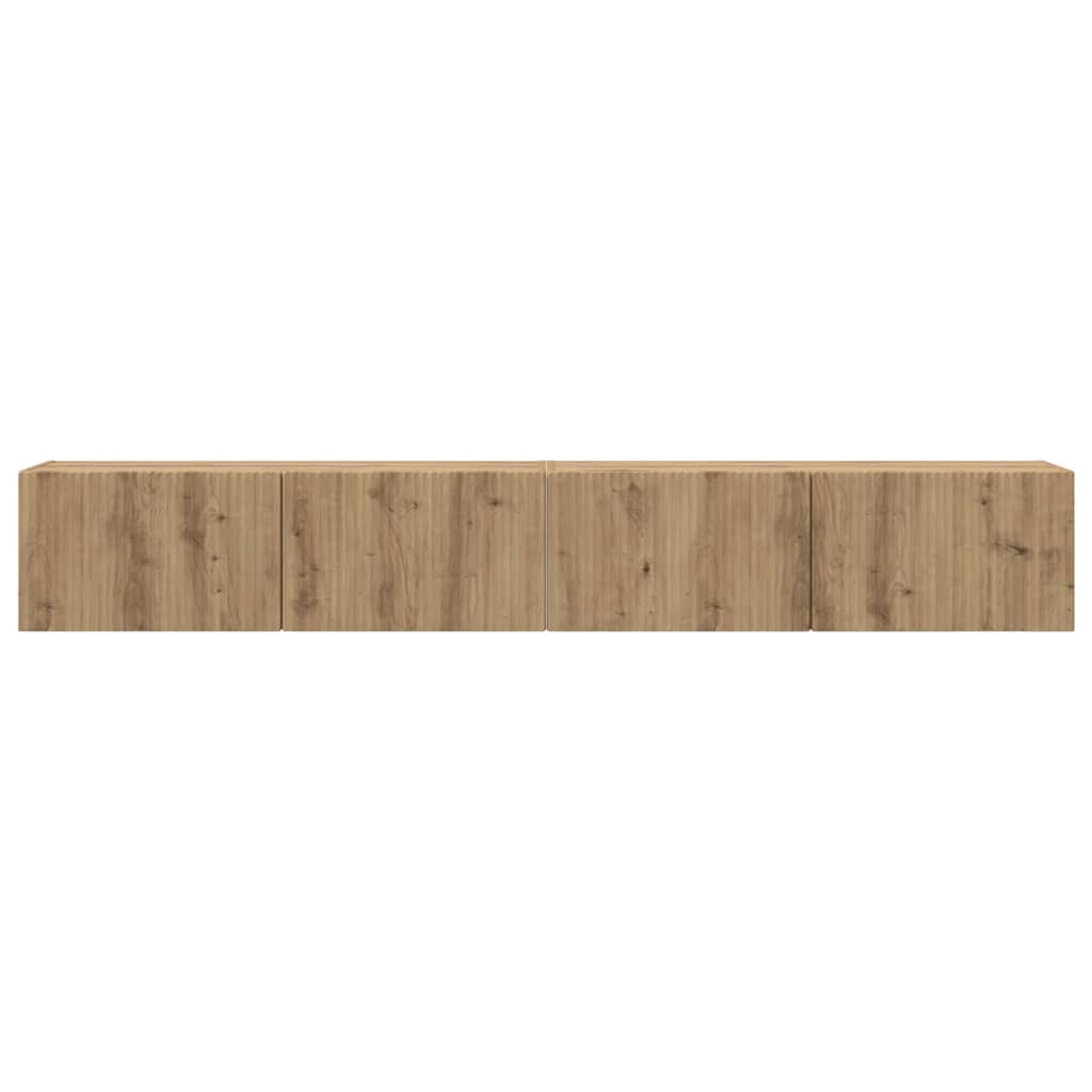 vidaXL TV-Wandschrank 2 pcs Kunsthandwerk Eiche 98 x 31 x 29,5 cm