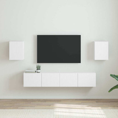 vidaXL TV-Wandschrank 2 pcs Weiß 30 x 31 x 40 cm Holzwerkstoff