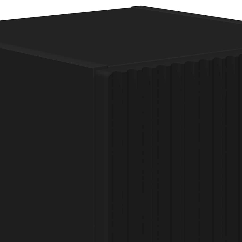 vidaXL TV-Wandschrank 2 pcs Schwarz 30 x 31 x 40 cm Holzwerkstoff