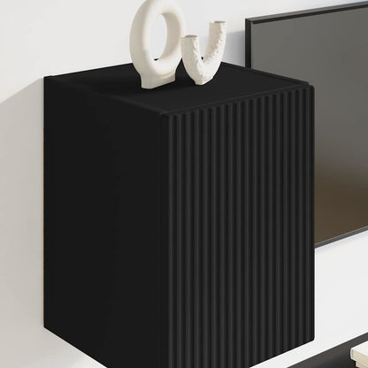 vidaXL TV-Wandschrank 2 pcs Schwarz 30 x 31 x 40 cm Holzwerkstoff