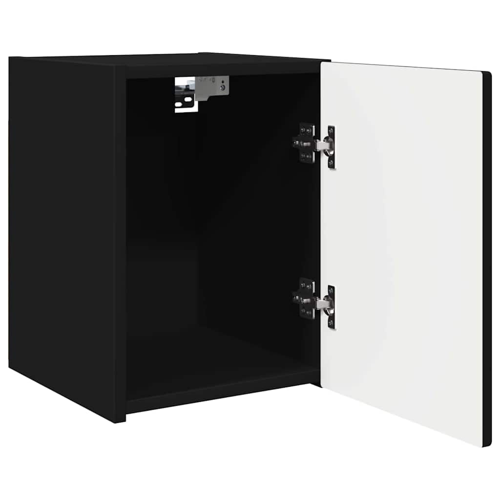 vidaXL TV-Wandschrank 2 pcs Schwarz 30 x 31 x 40 cm Holzwerkstoff
