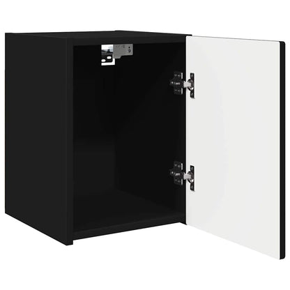 vidaXL TV-Wandschrank 2 pcs Schwarz 30 x 31 x 40 cm Holzwerkstoff