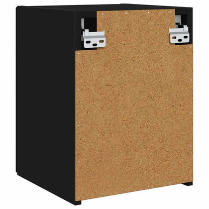 vidaXL TV-Wandschrank 2 pcs Schwarz 30 x 31 x 40 cm Holzwerkstoff