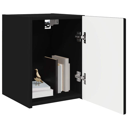 vidaXL TV-Wandschrank 2 pcs Schwarz 30 x 31 x 40 cm Holzwerkstoff