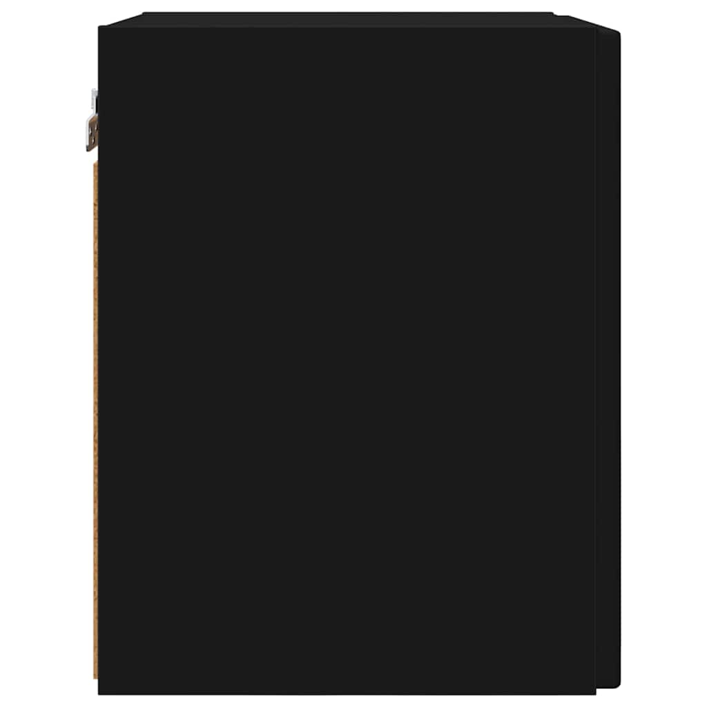 vidaXL TV-Wandschrank 2 pcs Schwarz 30 x 31 x 40 cm Holzwerkstoff