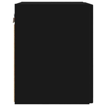 vidaXL TV-Wandschrank 2 pcs Schwarz 30 x 31 x 40 cm Holzwerkstoff