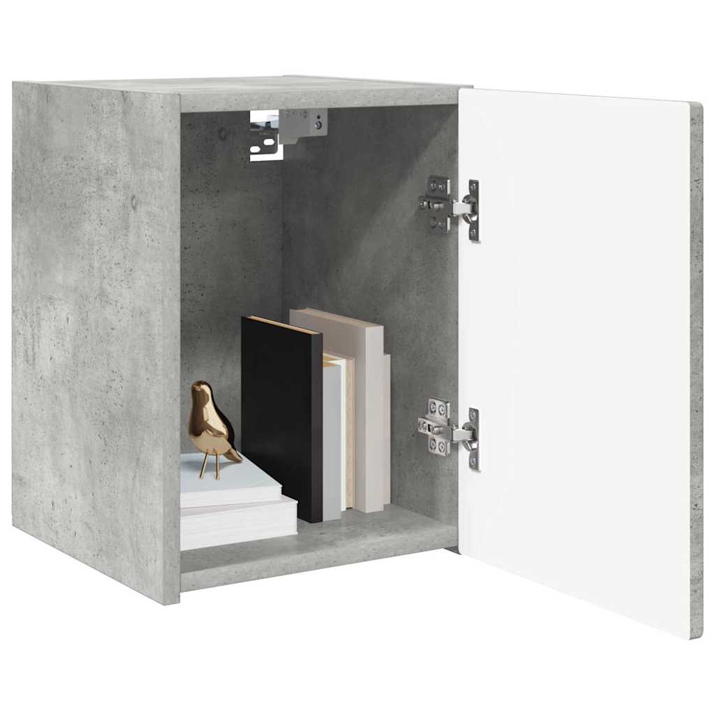 vidaXL TV-Wandschrank Wandmontiert Beton 30 x 31 x 40 cm Holzwerkstoff