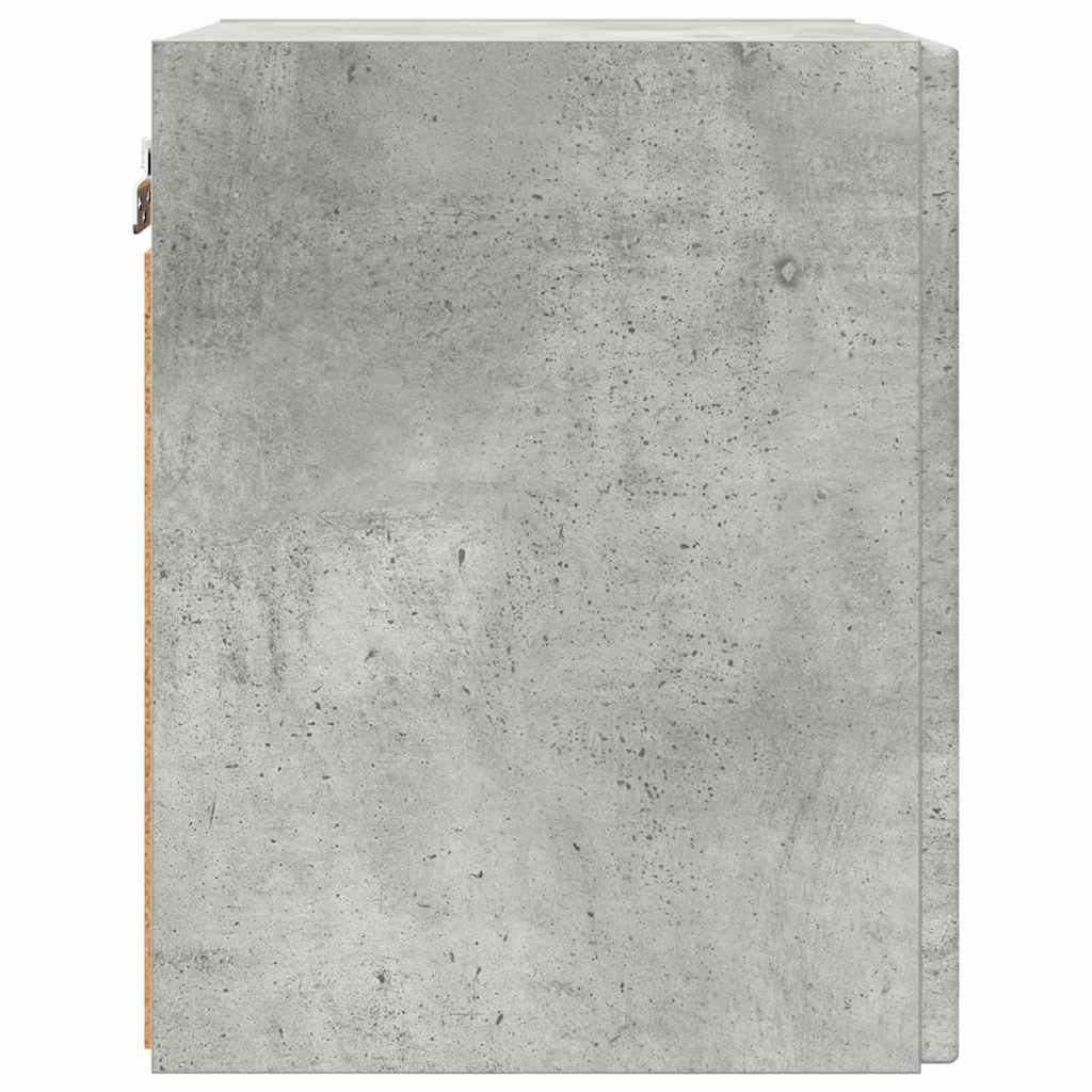 vidaXL TV-Wandschrank Wandmontiert Beton 30 x 31 x 40 cm Holzwerkstoff