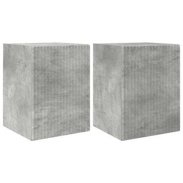 vidaXL TV-Wandschrank 2 pcs Beton 30 x 31 x 40 cm Holzwerkstoff