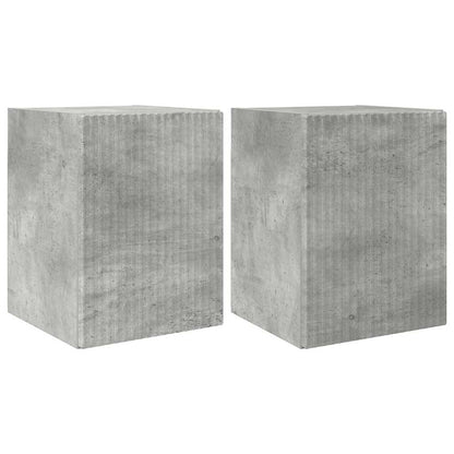 vidaXL TV-Wandschrank 2 pcs Beton 30 x 31 x 40 cm Holzwerkstoff