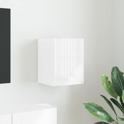 vidaXL TV-Wandschrank Glänzend Weiß 30 x 31 x 40 cm Holzwerkstoff