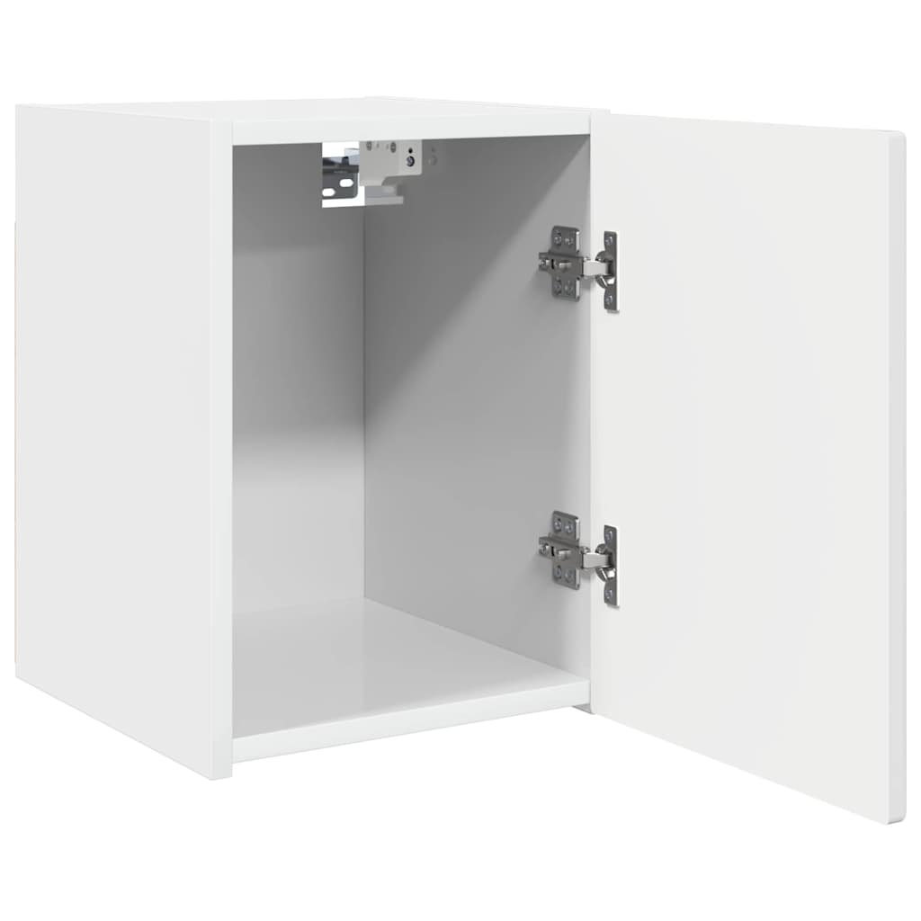 vidaXL TV-Wandschrank Glänzend Weiß 30 x 31 x 40 cm Holzwerkstoff