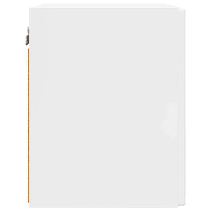 vidaXL TV-Wandschrank Glänzend Weiß 30 x 31 x 40 cm Holzwerkstoff