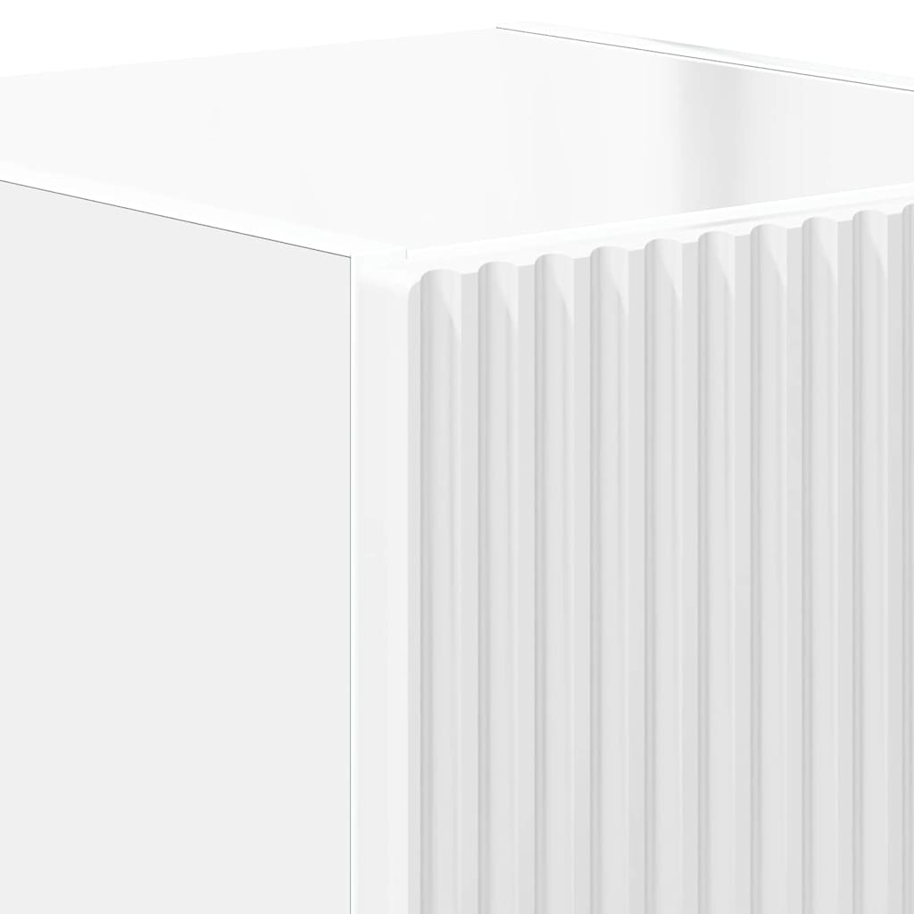 vidaXL TV-Wandschrank Wandmontiert 2 pcs Glänzend Weiß 30 x 31 x 40 cm
