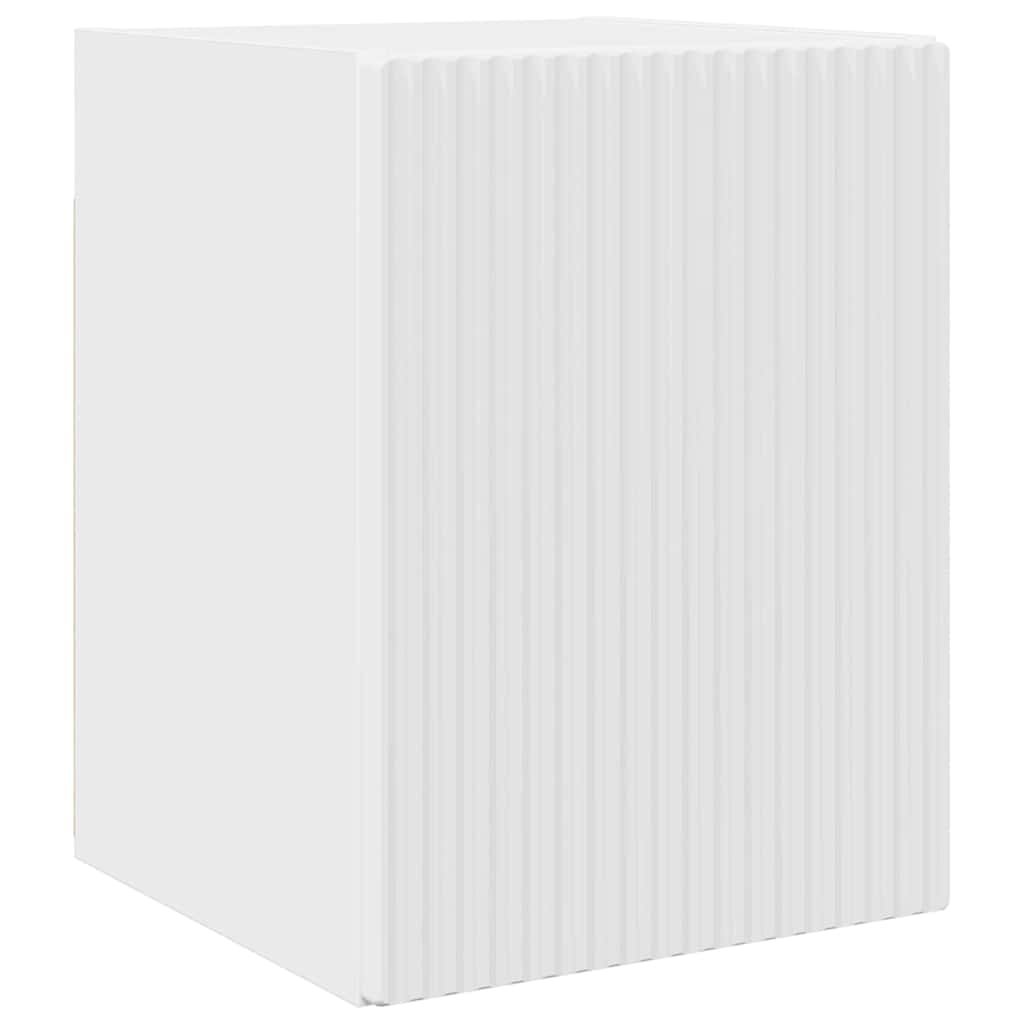 vidaXL TV-Wandschrank Wandmontiert 2 pcs Glänzend Weiß 30 x 31 x 40 cm