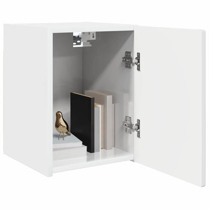 vidaXL TV-Wandschrank Wandmontiert 2 pcs Glänzend Weiß 30 x 31 x 40 cm