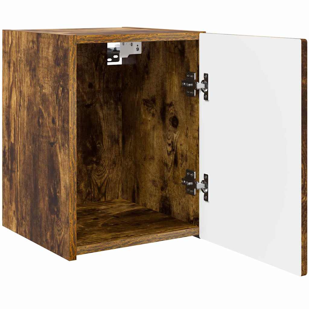 vidaXL TV-Wandschrank 2 pcs Geräucherte Eiche 30 x 31 x 40 cm