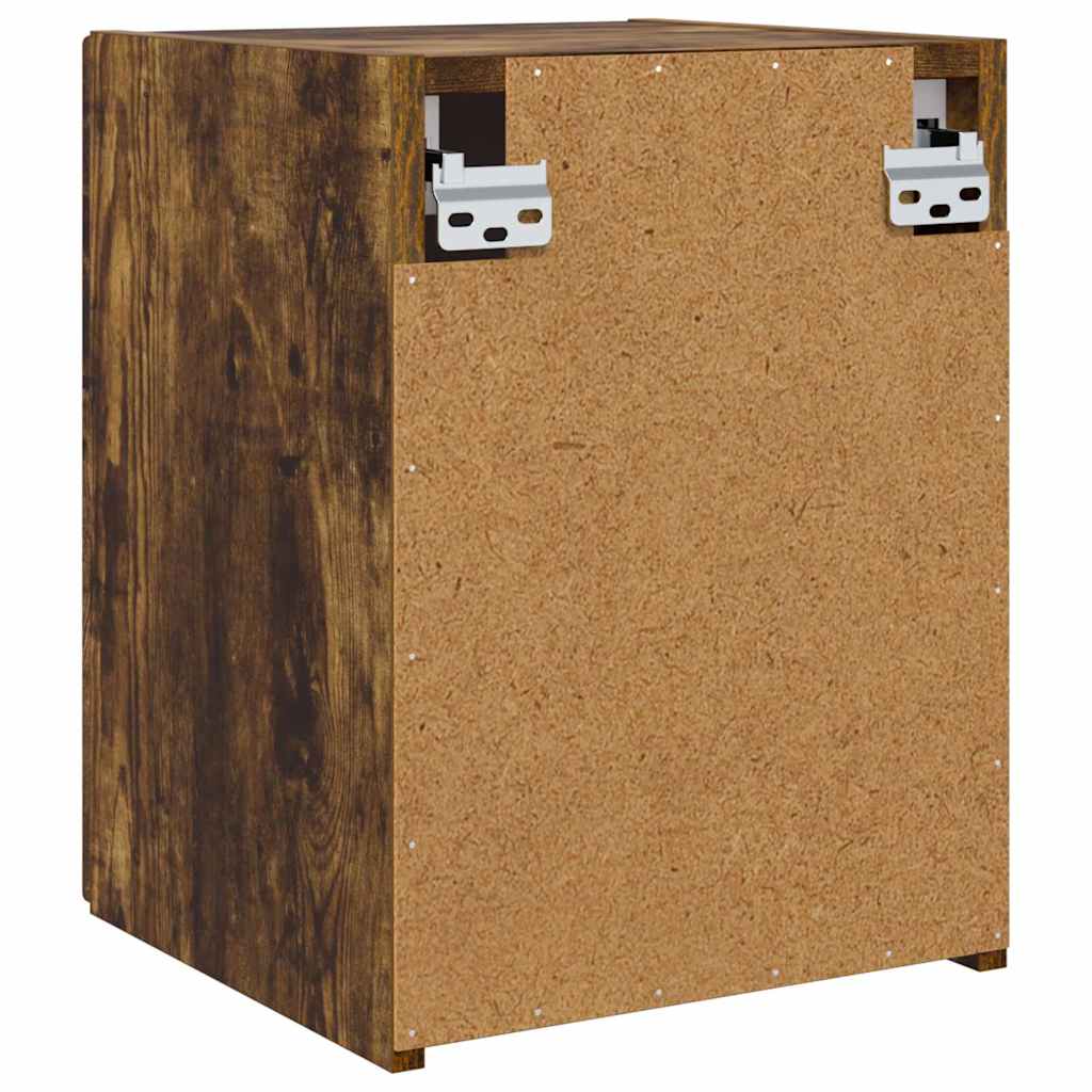 vidaXL TV-Wandschrank 2 pcs Geräucherte Eiche 30 x 31 x 40 cm