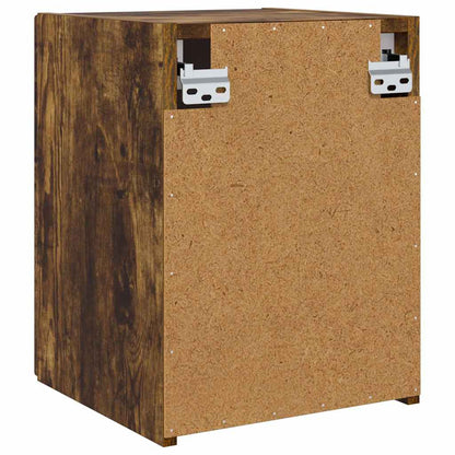 vidaXL TV-Wandschrank 2 pcs Geräucherte Eiche 30 x 31 x 40 cm