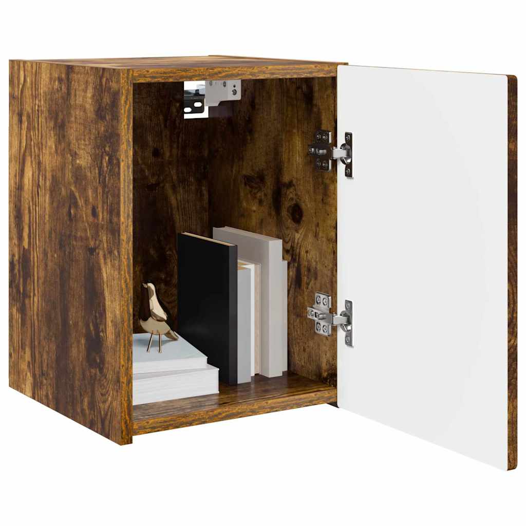 vidaXL TV-Wandschrank 2 pcs Geräucherte Eiche 30 x 31 x 40 cm