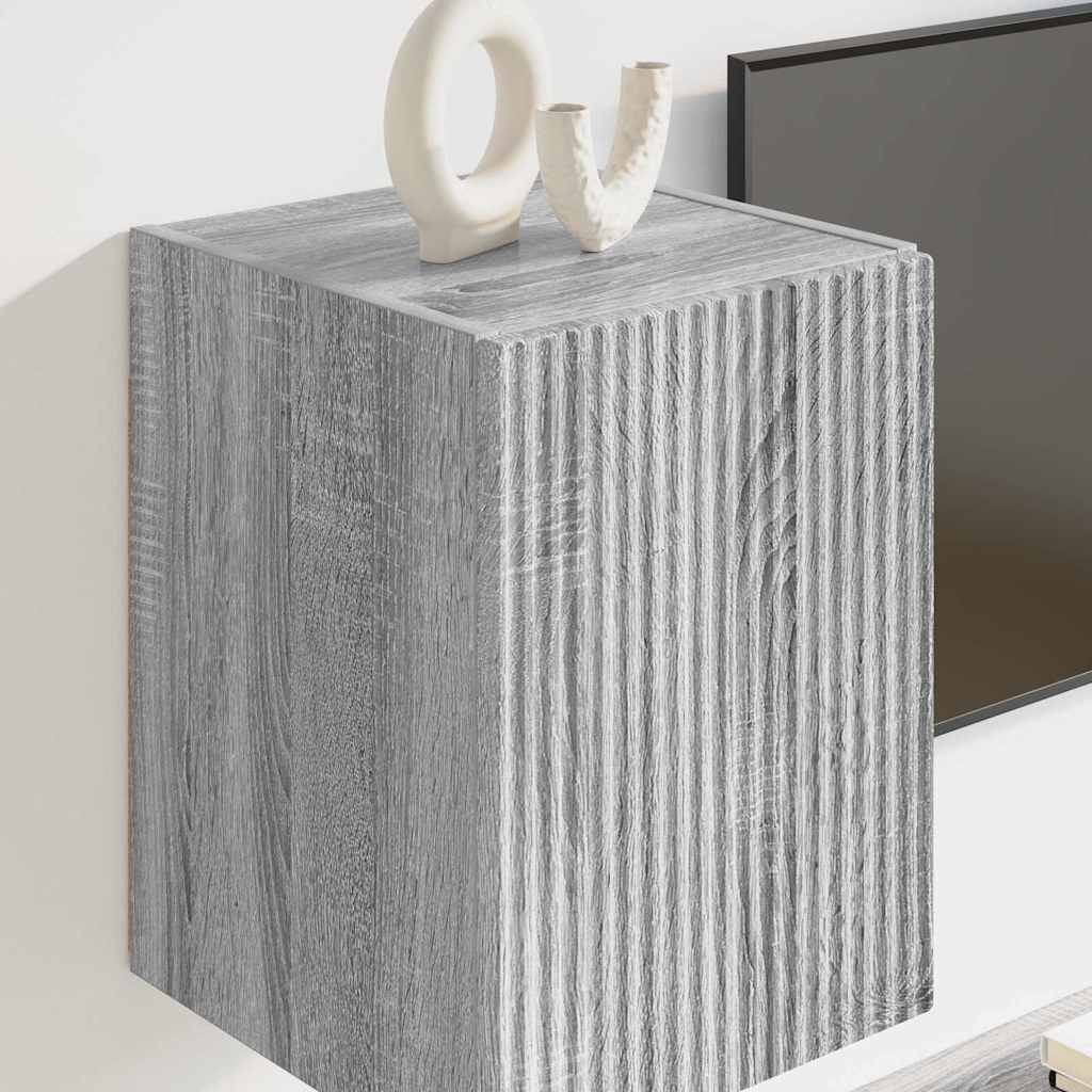 vidaXL TV-Wandschrank Graues Sonoma 30 x 31 x 40 cm Holzwerkstoff
