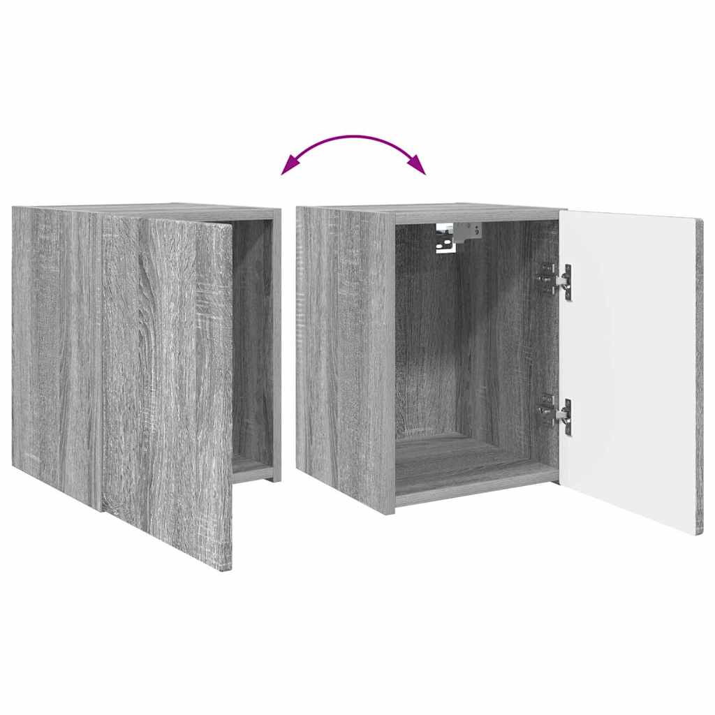 vidaXL TV-Wandschrank Graues Sonoma 30 x 31 x 40 cm Holzwerkstoff
