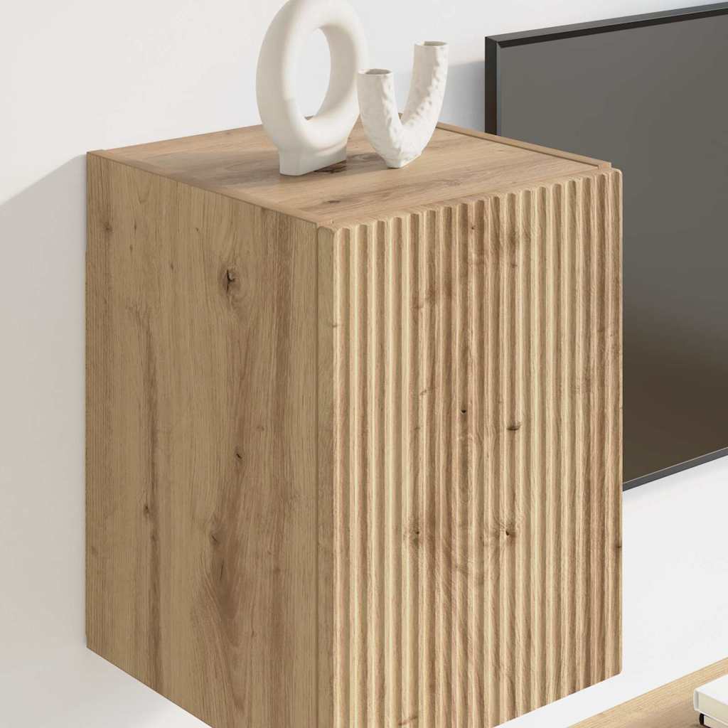 vidaXL TV-Wandschrank Wandmontiert Kunsthandwerk Eiche 30 x 31 x 40 cm