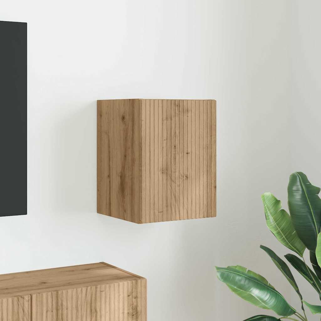 vidaXL TV-Wandschrank Wandmontiert Kunsthandwerk Eiche 30 x 31 x 40 cm