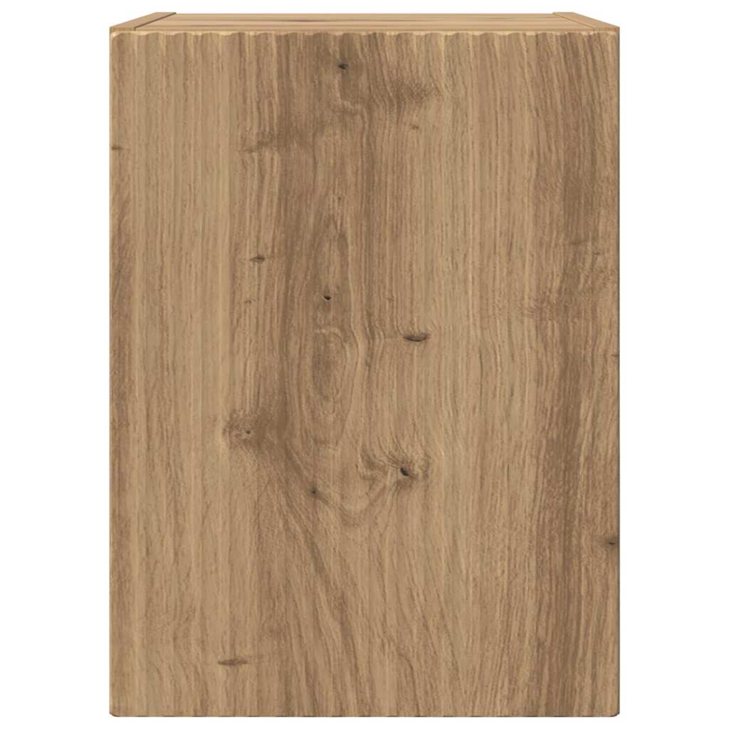 vidaXL TV-Wandschrank Wandmontiert Kunsthandwerk Eiche 30 x 31 x 40 cm