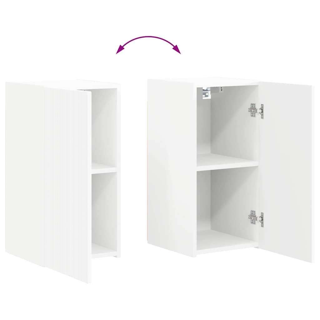 vidaXL TV-Wandschrank Wandmontiert Weiß 30 x 31 x 60 cm Holzwerkstoff