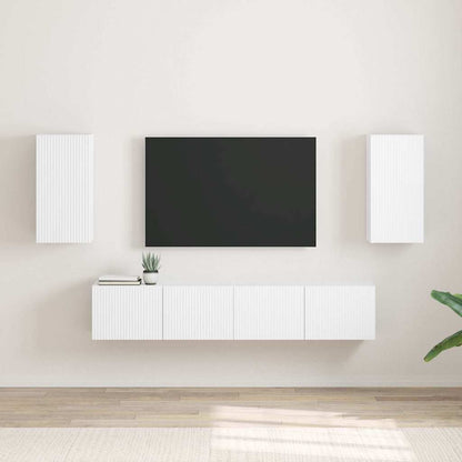 vidaXL TV-Wandschrank 2 pcs Weiß 30 x 31 x 60 cm Holzwerkstoff
