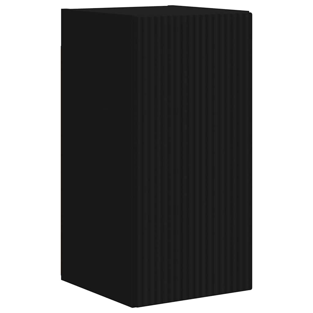 vidaXL TV-Wandschrank Schwarz 30 x 31 x 60 cm Holzwerkstoff