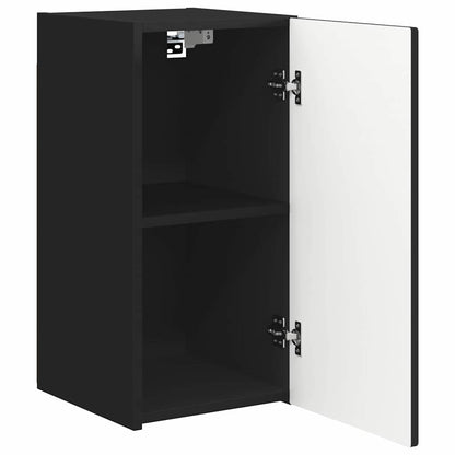 vidaXL TV-Wandschrank Schwarz 30 x 31 x 60 cm Holzwerkstoff