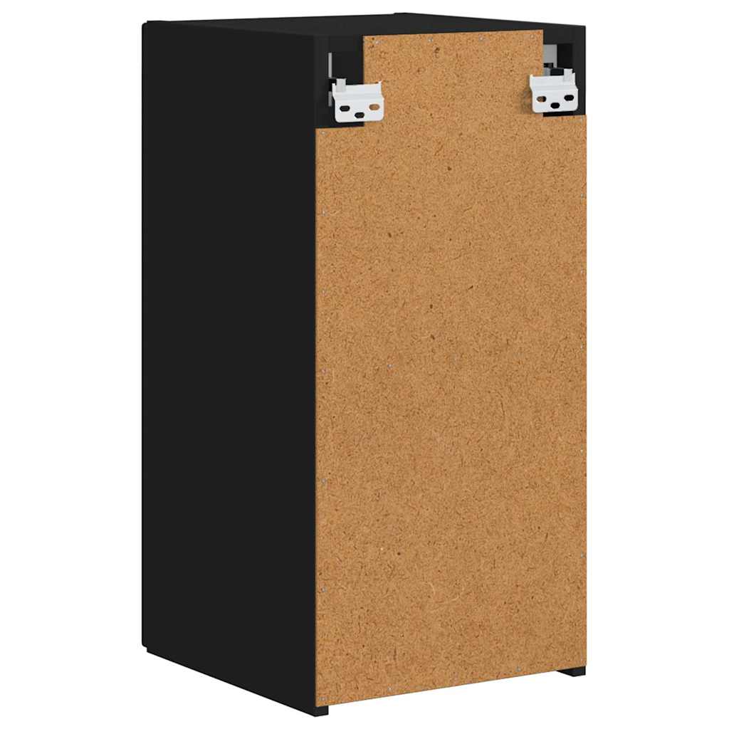 vidaXL TV-Wandschrank Schwarz 30 x 31 x 60 cm Holzwerkstoff