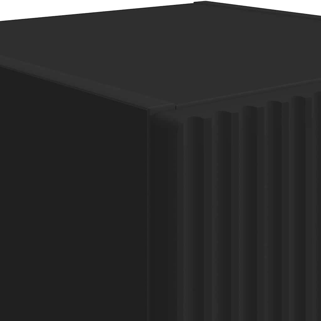 vidaXL TV-Wandschrank 2 pcs Schwarz 30 x 31 x 60 cm Holzwerkstoff