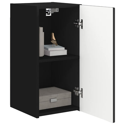 vidaXL TV-Wandschrank 2 pcs Schwarz 30 x 31 x 60 cm Holzwerkstoff