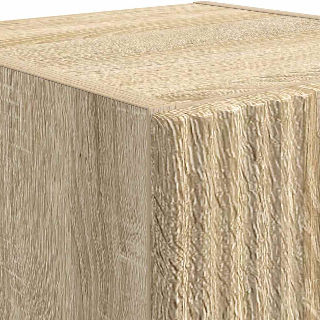 vidaXL TV-Wandschrank 2 pcs Sonoma 30 x 31 x 60 cm Holzwerkstoff